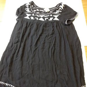 World Market Embroidered Boho Dress L
